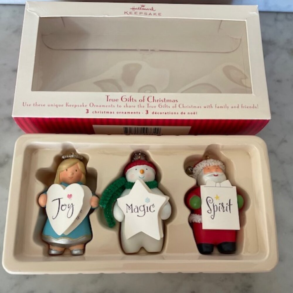 HALLMARK True Gifts of Christmas Ornaments 3 In Original Box/Packaging